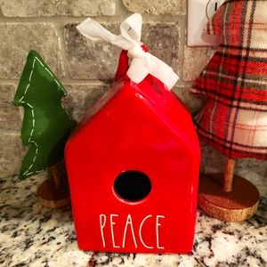Rae Dunn Peace birdhouse